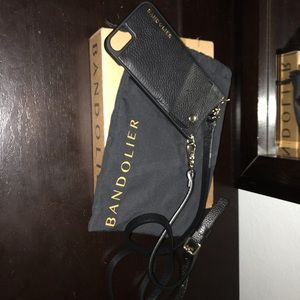 Iphone crossbody genuine leather